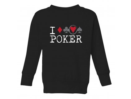 Dětská mikina Miluji Poker