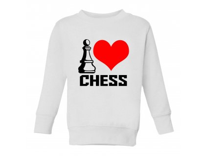 Dětská mikina Miluji šachy