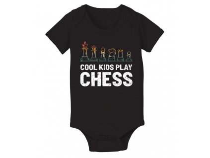 dětské body Cool děti hrajou šachy