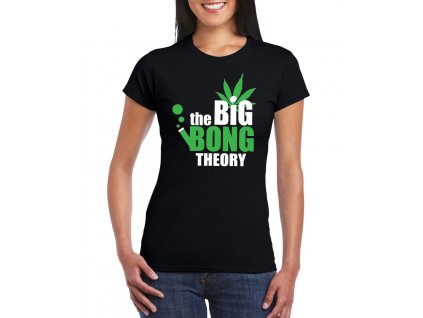 dámské černé tričko THE BIG BONG THEORY