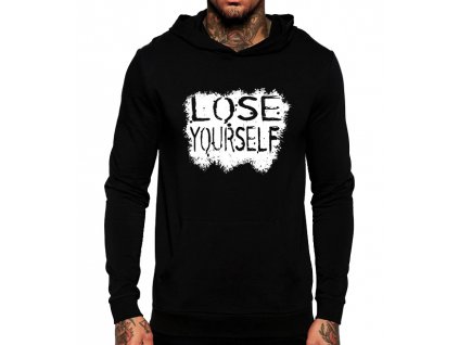 unisex černá mikina s kapucí eminem lose yourself