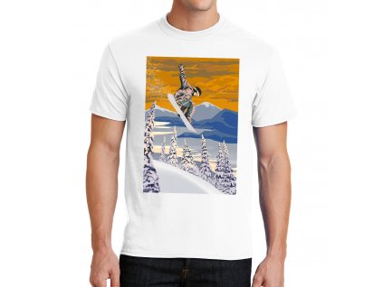 pánské tričko Snowboard jízda