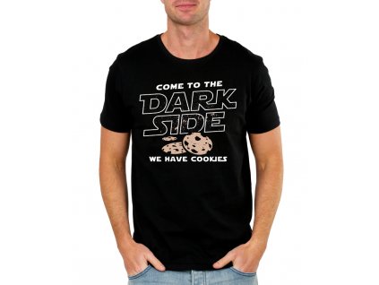 pánské černé tričko starwars přejdi na temnou stranu