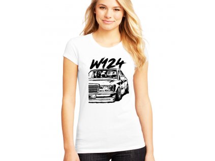 dámské bílé tričko Mercedes Benz W124