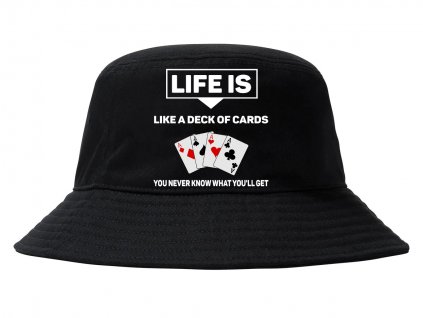 Kloubouček Život je jako balíček karet nikdy nevíš jaké karty dostaneš