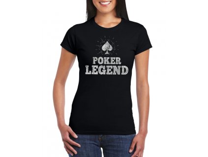 dámské černé tričko pokerová legenda