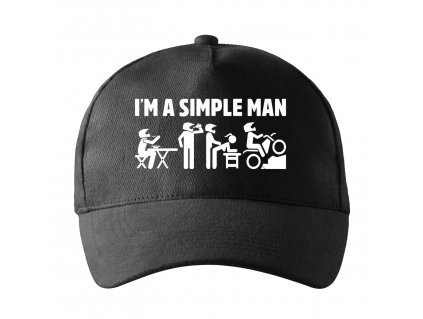 Kšiltovka Motorkář jednoduchý muž