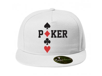 Snapback Poker Káry Piky Kříže Srdce