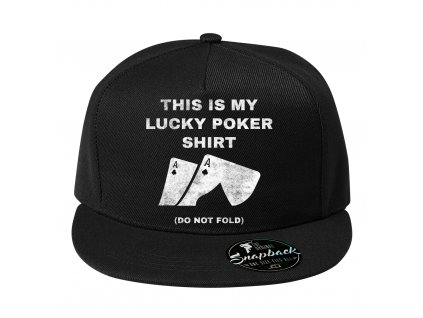 Snapback Tohle je moje šťastné poker tričko