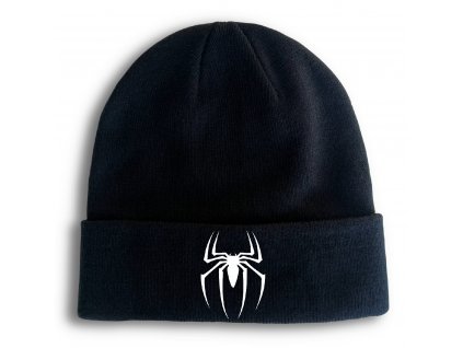 Zimní pletená čepice Spiderman pavouk