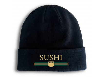Zimní pletená čepice Sushi