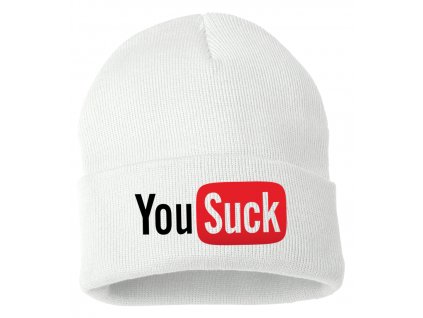 Zimní pletená čepice Youtube parodie