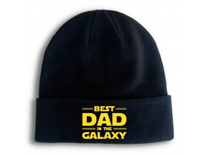 Zimní pletená čepice Nejlepší Táta v Galaxii