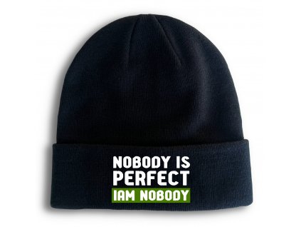 Zimní pletená čepice Nikdo není dokonalý