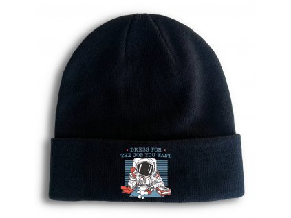 Zimní pletená čepice Práce Kosmonaut