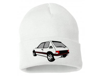 Zimní pletená čepice Peugeot 205