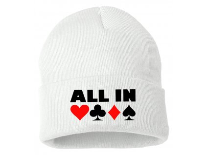 Zimní pletená čepice ALL IN Poker