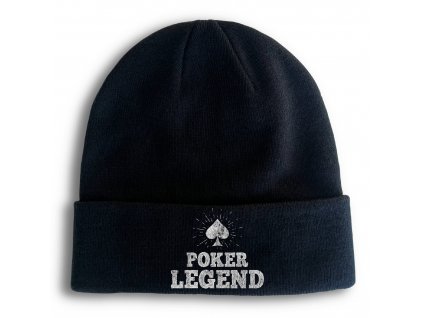 Zimní pletená čepice Pokerová Legenda