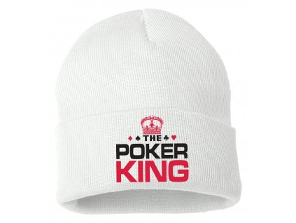 Zimní pletená čepice Pokerový Král