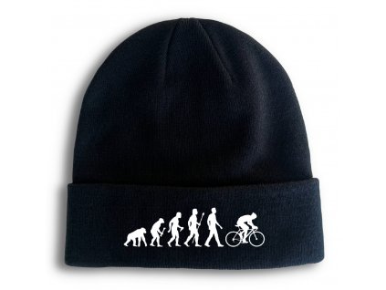 Zimní pletená čepice Cyklistika evoluce