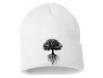 Zimní pletená čepice Strom života