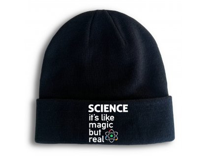 Zimní pletená čepice Věda jsou něco jako kouzla ale skutečná