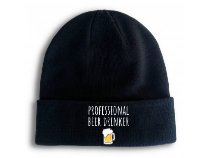 Zimní pletená čepice Profesionální pivař