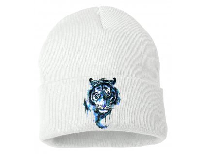 Zimní pletená čepice Modrý Tygr
