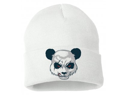Zimní pletená čepice Naštvaná panda