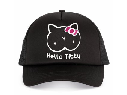 Kšiltovka trucker Hello Kitty Parodie