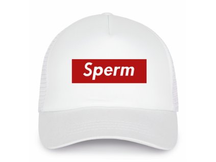 Kšiltovka trucker Sperm parodie Supreme