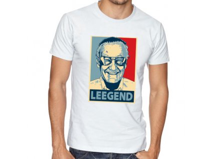 pánské bílé tričko avengers Stan Lee