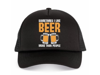Kšiltovka trucker Někdy mám rád pivo více než lidi