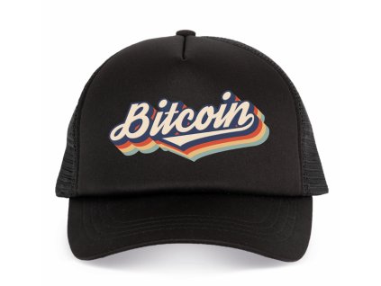 Kšiltovka trucker Bitcoin duha