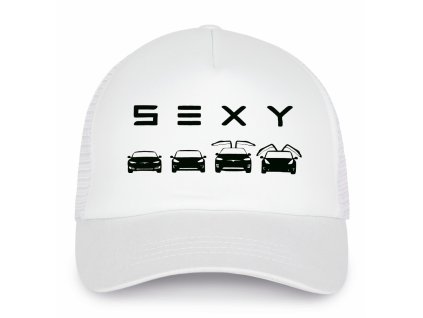 Kšiltovka trucker Tesla Model S E X Y