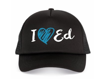 Kšiltovka trucker I love Ed Sheeran