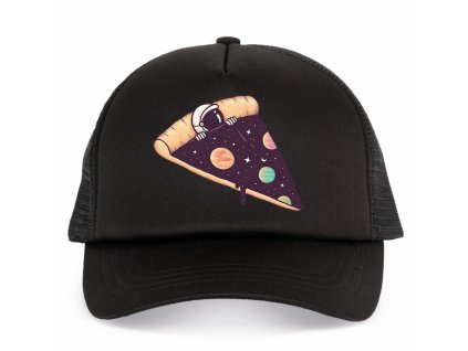 Kšiltovka trucker Pizza astronaut