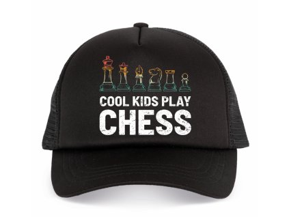 Kšiltovka trucker Cool děti hrajou šachy