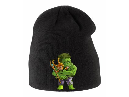Dětská zimní čepice Hulk a Loki Avengers