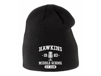 Dětská zimní čepice Stranger Things Střední škola Hawkins