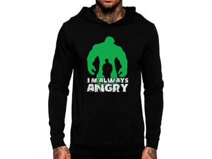 Unisex mikina s kapucí Hulk pořád jsem naštvaný