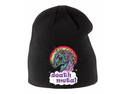 Dětská zimní čepice Death Metal Unicorn