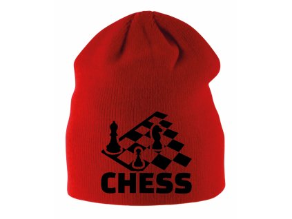 Dětská zimní čepice Šachy