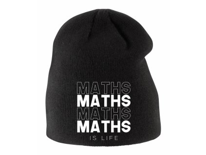 Dětská zimní čepice Matematika život
