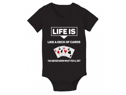 body Život je jako balíček karet nikdy nevíš jaké karty dostaneš