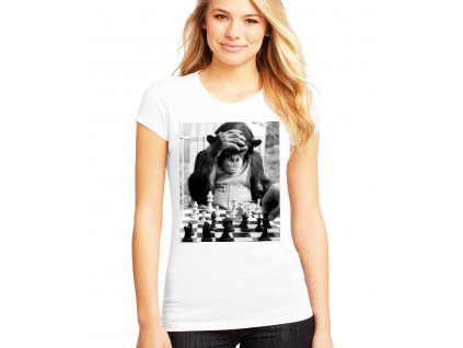 Dámské tričko Šachy opice