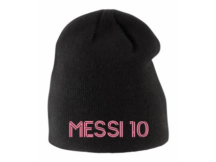 Dětská zimní čepice černá Messi miami