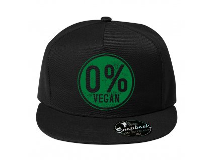 Snapback černá Žádný Vegan