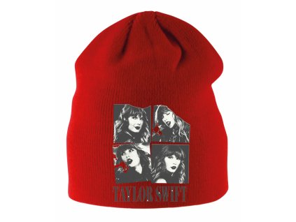 Dětská zimní čepice červená Taylor Swift tour