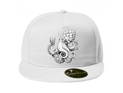 Snapback bílá Pivo chobotnice